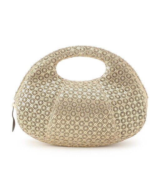 HIROKO HAYASHI（ヒロコハヤシ）の「GIRASOLE（ジラソーレ）クロワッサンバッグM（ハンドバッグ・レディース・ブラック系/シルバー/ゴールド系/ゴールド系3/ピンク系・00）」の4枚目の写真