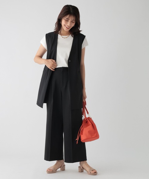 Elura（エルーラ）の「冷感ドライワイドパンツ/124130（その他パンツ・レディース・ライトグレー/ベージュ/ブラック・LARGE/MEDIUM）」の18枚目の写真