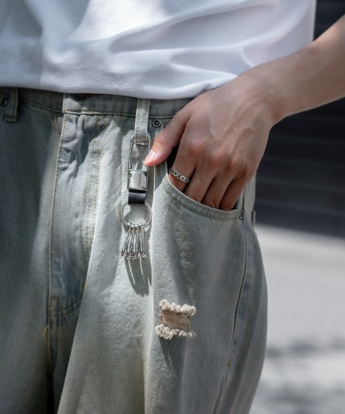 improves(インプローブス)の「カラビナ キーリング ホルダー(キーホルダー・メンズ・アンティークゴールド/シルバー/ブラック・FREE)」の5枚目の写真