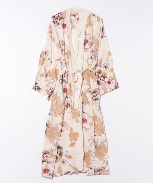 チャイハネ（チャイハネ）の「【チャイハネ】マリーカUVロングカーディガン（カーディガン/ボレロ・レディース・オレンジ/ベージュ/ブルー・FREE）」の2枚目の写真