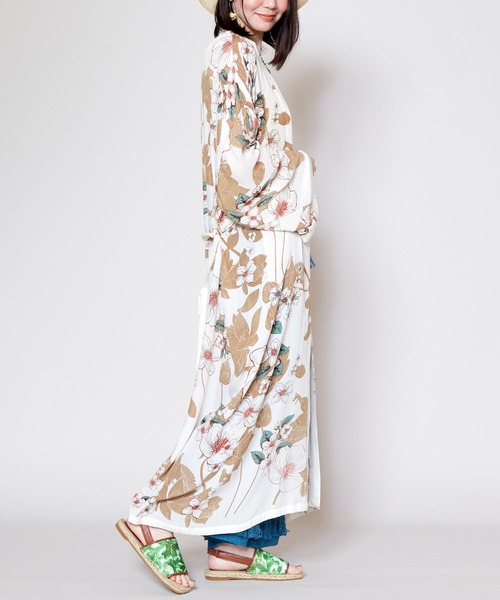 チャイハネ（チャイハネ）の「【チャイハネ】マリーカUVロングカーディガン（カーディガン/ボレロ・レディース・オレンジ/ベージュ/ブルー・FREE）」の9枚目の写真