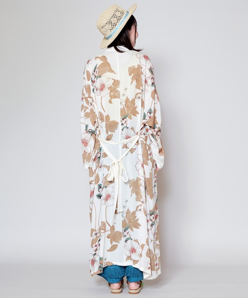 チャイハネ（チャイハネ）の「【チャイハネ】マリーカUVロングカーディガン（カーディガン/ボレロ・レディース・オレンジ/ベージュ/ブルー・FREE）」の10枚目の写真