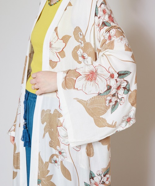 チャイハネ（チャイハネ）の「【チャイハネ】マリーカUVロングカーディガン（カーディガン/ボレロ・レディース・オレンジ/ベージュ/ブルー・FREE）」の12枚目の写真