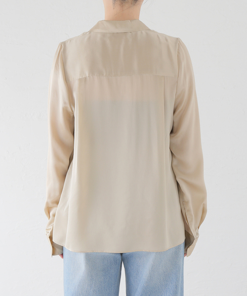 plage（プラージュ）の「R'IAM Silk Open Collar シャツ（シャツ