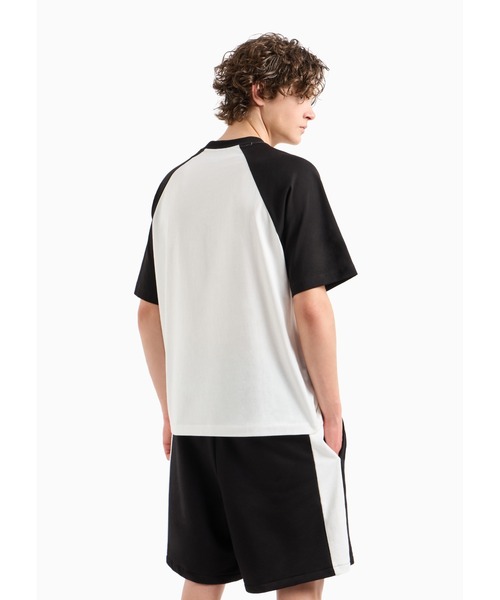 【セール】【A|X アルマーニ エクスチェンジ】＜オンライン限定＞フロックロゴパッチ 半袖クルーネックTシャツ/REGULAR+（Tシャツ/カットソー）｜ARMANI EXCHANGE（アルマーニエクスチェンジ）