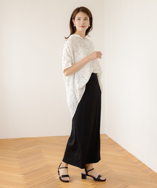 Elura（エルーラ）の「ドレスアップリブナロースカート/ 135284（スカート・レディース・ブラック/ブルー系その他5・FREE）」の11枚目の写真