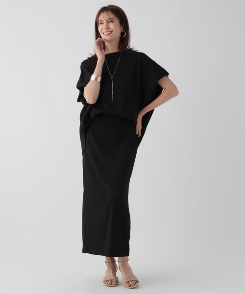 Elura（エルーラ）の「ドレスアップリブナロースカート/ 135284（スカート・レディース・ブラック/ブルー系その他5・FREE）」の13枚目の写真