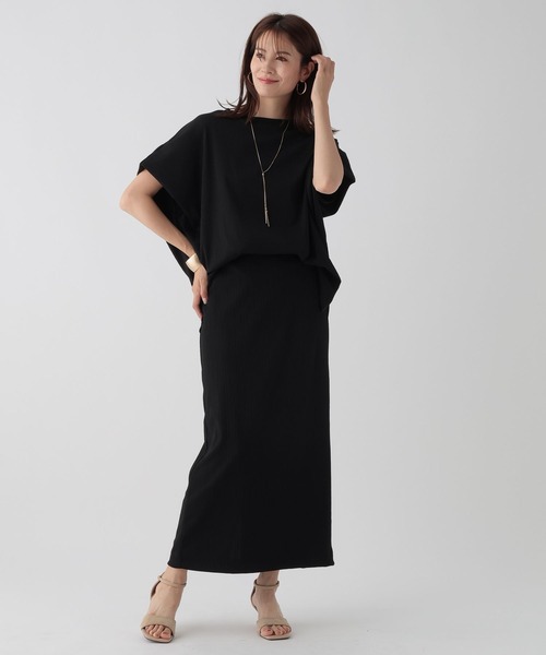 Elura（エルーラ）の「ドレスアップリブナロースカート/ 135284（スカート・レディース・ブラック/ブルー系その他5・FREE）」の14枚目の写真