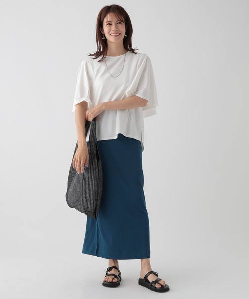 Elura（エルーラ）の「ドレスアップリブナロースカート/ 135284（スカート・レディース・ブラック/ブルー系その他5・FREE）」の15枚目の写真