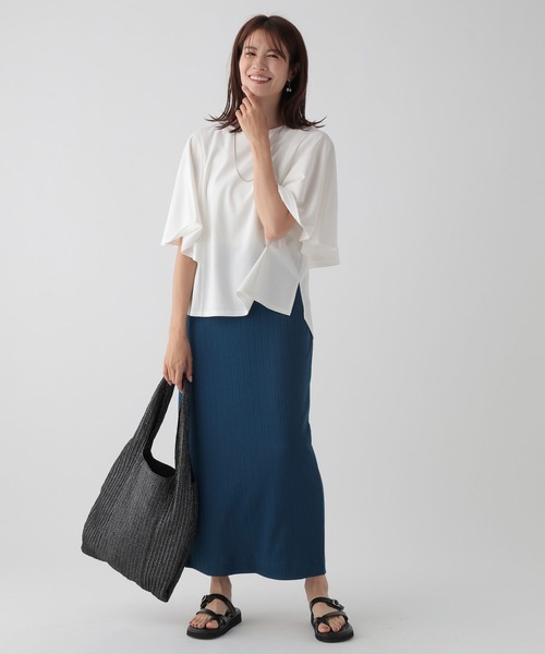 Elura（エルーラ）の「ドレスアップリブナロースカート/ 135284（スカート・レディース・ブラック/ブルー系その他5・FREE）」の16枚目の写真