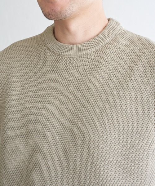 ikka（イッカ）の「【洗濯機で洗える】GOKU楽ニット鹿の子ベスト（ベスト・メンズ・ブラック/ベージュ/ブラウン/グリーン・M/L/XL/S）」の13枚目の写真