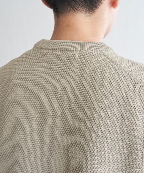 ikka（イッカ）の「【洗濯機で洗える】GOKU楽ニット鹿の子ベスト（ベスト・メンズ・ブラック/ベージュ/ブラウン/グリーン・M/L/XL/S）」の17枚目の写真