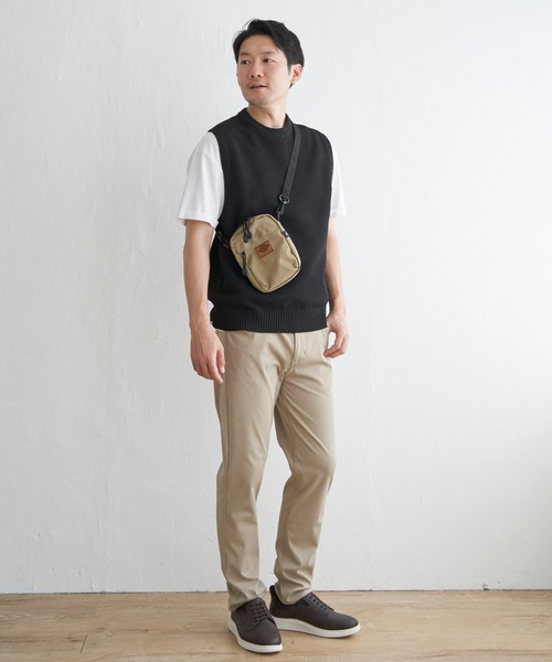 ikka（イッカ）の「【洗濯機で洗える】GOKU楽ニット鹿の子ベスト（ベスト・メンズ・ブラック/ベージュ/ブラウン/グリーン・M/L/XL/S）」の21枚目の写真