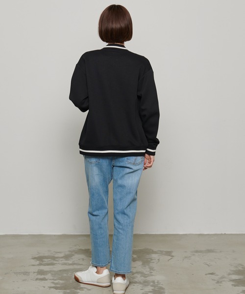 Arnold Palmer（アーノルドパーマー）の「ダンボールニット シェア スタジアムジャンパー（スタジャン・レディース・ブラック/ライトベージュ/杢グレー・L/M/S/XS/LL）」の14枚目の写真