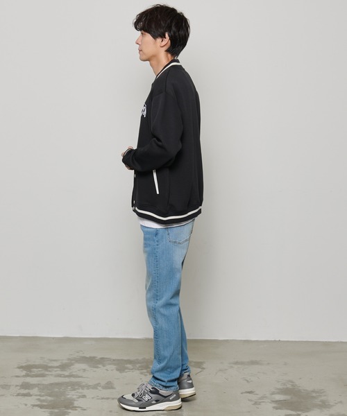 Arnold Palmer（アーノルドパーマー）の「ダンボールニット シェア スタジアムジャンパー（スタジャン・レディース・ブラック/ライトベージュ/杢グレー・L/M/S/XS/LL）」の10枚目の写真