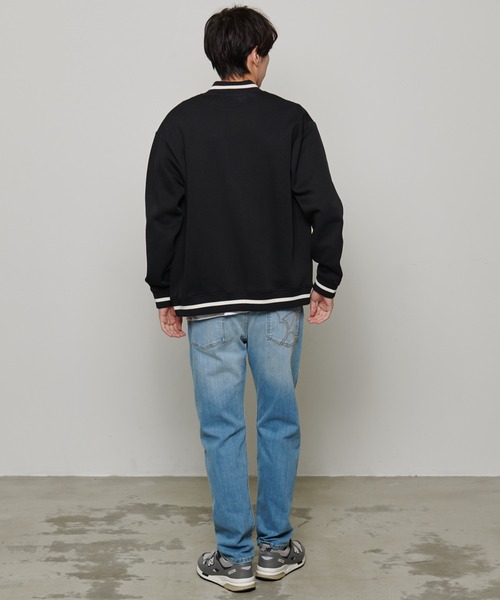 Arnold Palmer（アーノルドパーマー）の「ダンボールニット シェア スタジアムジャンパー（スタジャン・レディース・ブラック/ライトベージュ/杢グレー・L/M/S/XS/LL）」の11枚目の写真