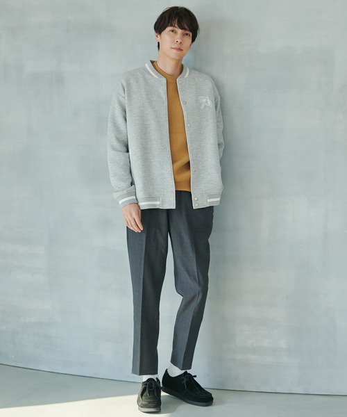 Arnold Palmer（アーノルドパーマー）の「ダンボールニット シェア スタジアムジャンパー（スタジャン・レディース・ブラック/ライトベージュ/杢グレー・L/M/S/XS/LL）」の21枚目の写真