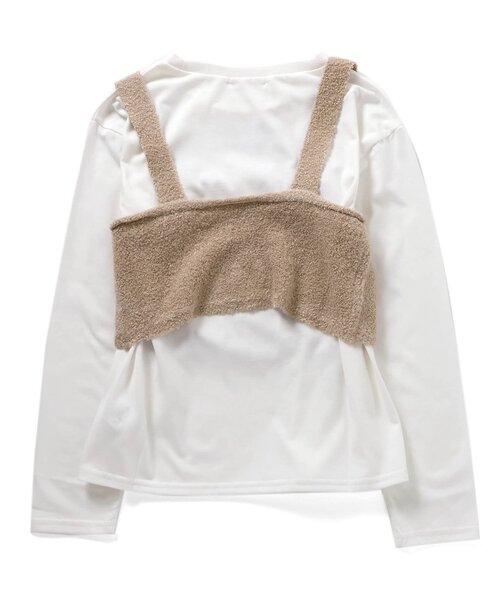 algy（アルジー）の「ニットビスチェ&ロンTセット（ニット/セーター・キッズ・チャコール/ベージュ/ブルー・SMALL/MEDIUM/X-SMALL/XX-SMALL）」の13枚目の写真