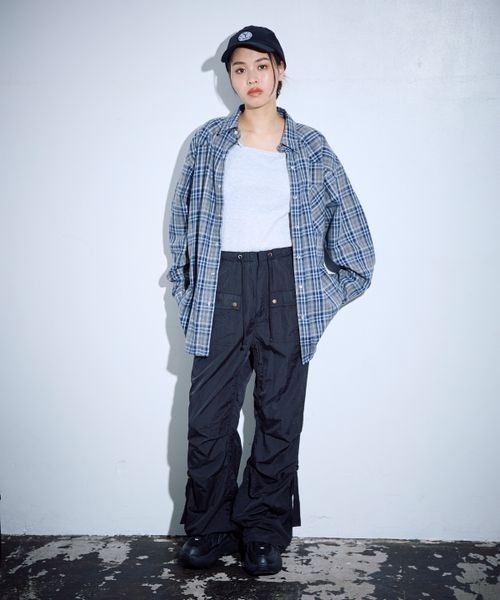 PBLIM（ページボーイリム）の「PBLIM/ウエスタンチェックシャツ（シャツ/ブラウス・レディース・ブルー/レッド・FREE）」の18枚目の写真