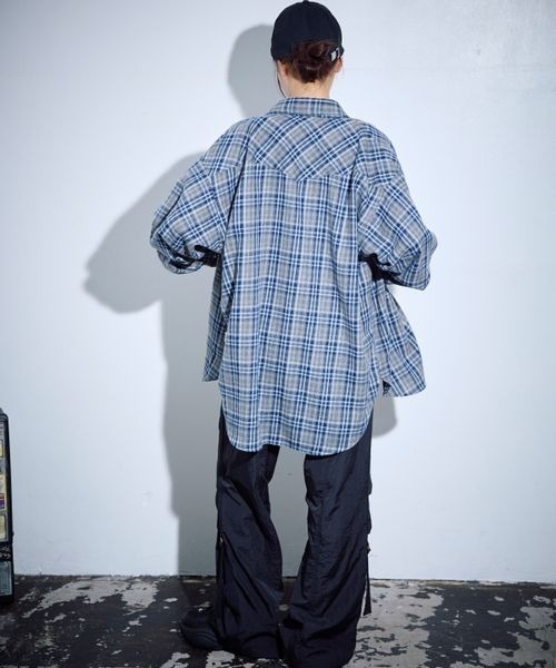 PBLIM（ページボーイリム）の「PBLIM/ウエスタンチェックシャツ（シャツ/ブラウス・レディース・ブルー/レッド・FREE）」の19枚目の写真