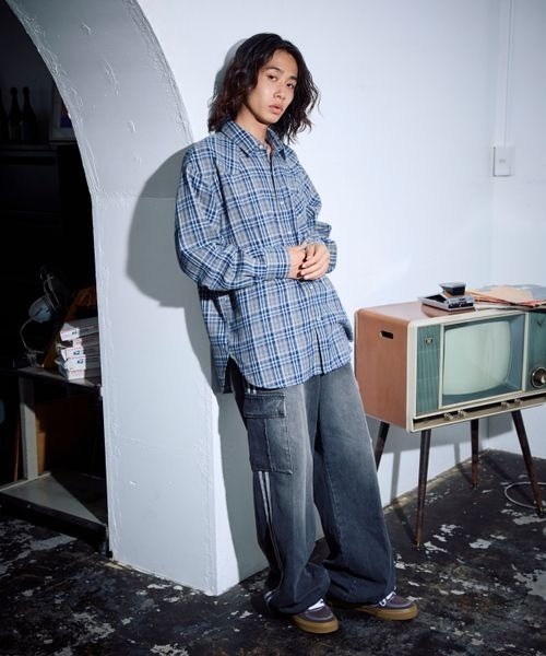 PBLIM（ページボーイリム）の「PBLIM/ウエスタンチェックシャツ（シャツ/ブラウス・レディース・ブルー/レッド・FREE）」の20枚目の写真