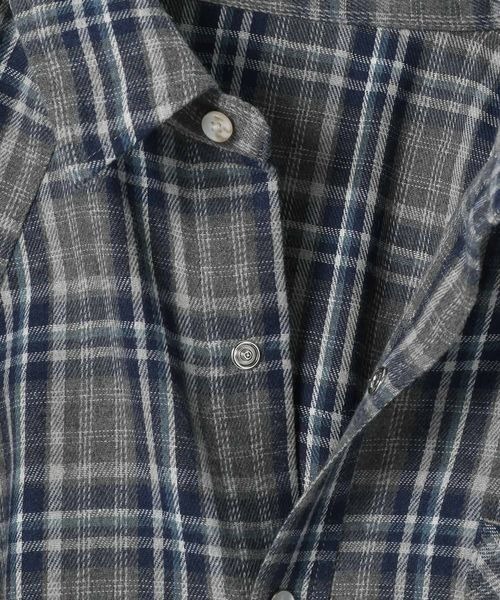 PBLIM（ページボーイリム）の「PBLIM/ウエスタンチェックシャツ（シャツ/ブラウス・レディース・ブルー/レッド・FREE）」の3枚目の写真