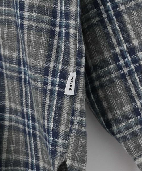PBLIM（ページボーイリム）の「PBLIM/ウエスタンチェックシャツ（シャツ/ブラウス・レディース・ブルー/レッド・FREE）」の5枚目の写真