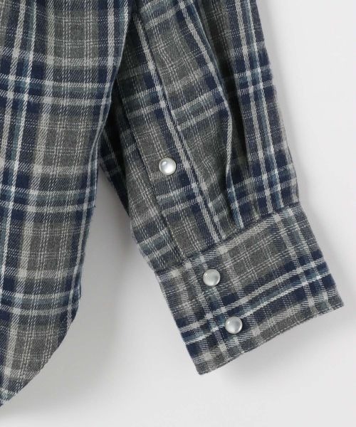PBLIM（ページボーイリム）の「PBLIM/ウエスタンチェックシャツ（シャツ/ブラウス・レディース・ブルー/レッド・FREE）」の10枚目の写真