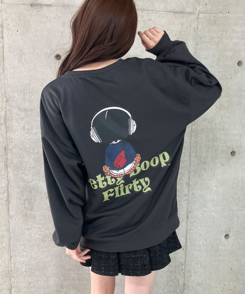 GLAMOROUS JANE(グラマラスジェーン)の「BETTY BOOPプリントプルオーバー(スウェット・レディース・ブラック/チャコールグレー/杢グレー・FREE)」の20枚目の写真