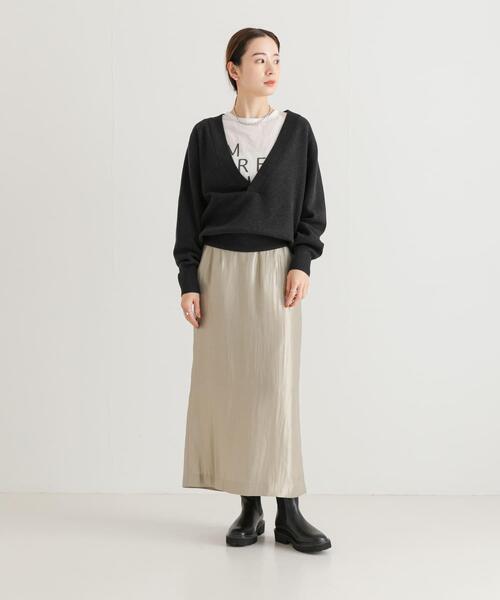 URBAN RESEARCH（アーバンリサーチ）の「シャイニースカート（スカート・レディース・ブラック/シルバー系その他・FREE）」の6枚目の写真