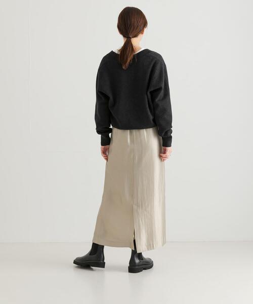 URBAN RESEARCH（アーバンリサーチ）の「シャイニースカート（スカート・レディース・ブラック/シルバー系その他・FREE）」の5枚目の写真