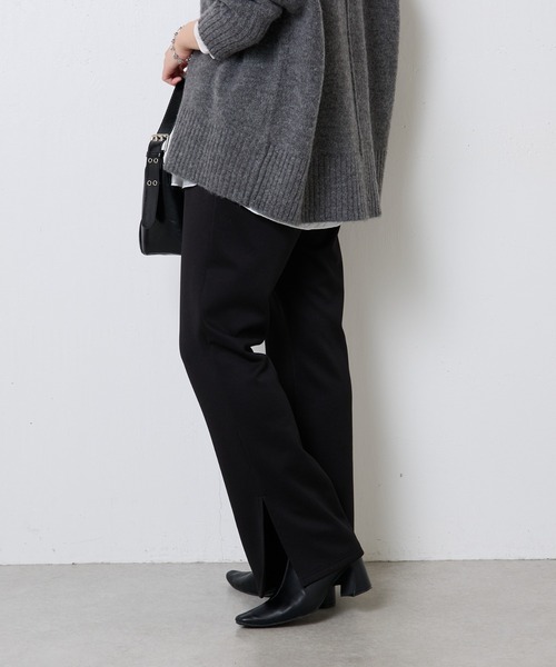 COLLAGE GALLARDAGALANTE（コラージュガリャルダガランテ）の「イージーセミフレアパンツ（その他パンツ・レディース・ブラック・FREE）」の2枚目の写真
