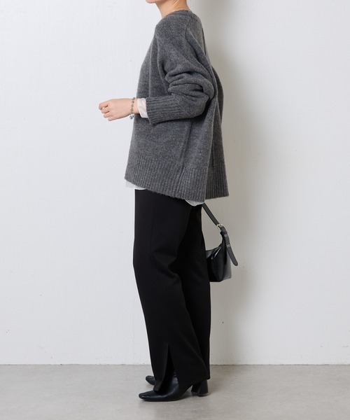 COLLAGE GALLARDAGALANTE（コラージュガリャルダガランテ）の「イージーセミフレアパンツ（その他パンツ・レディース・ブラック・FREE）」の7枚目の写真