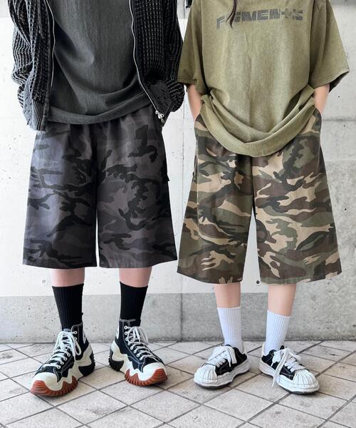 Figments（フィグメンツ）の「カモフラージュハーフパンツ（その他パンツ・レディース・グリーン/ブラック・FREE）」の22枚目の写真