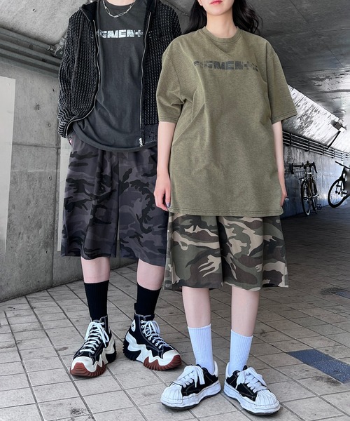 Figments（フィグメンツ）の「カモフラージュハーフパンツ（その他パンツ・レディース・グリーン/ブラック・FREE）」の3枚目の写真