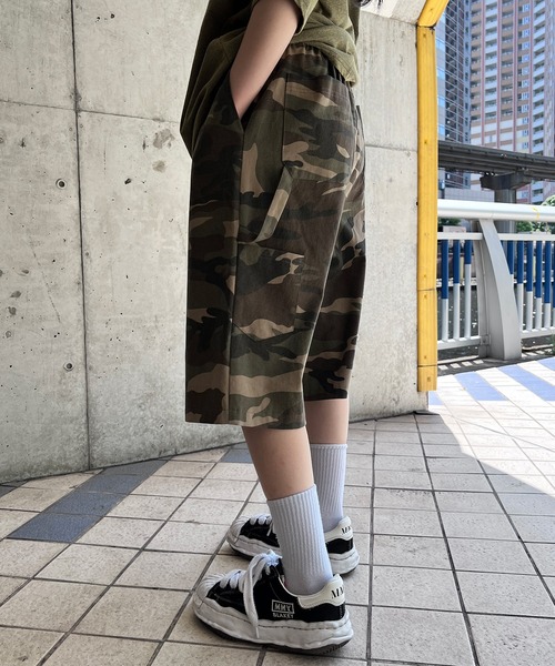 Figments（フィグメンツ）の「カモフラージュハーフパンツ（その他パンツ・レディース・グリーン/ブラック・FREE）」の9枚目の写真