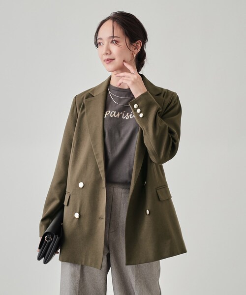 DRESKIP（ドレスキップ）の「マニッシュコーデに 金ボタン