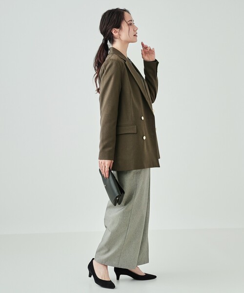DRESKIP（ドレスキップ）の「◆マニッシュコーデに 金ボタン テーラージャケット（テーラードジャケット・レディース・ネイビー/カーキ・02/03/04）」の7枚目の写真