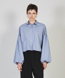 cloenc | ボリュームスリーブクロップドシャツ(シャツ/ブラウス)