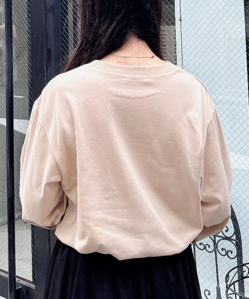 INGNI(イング)の「転写プリントロゴロングTシャツ(Tシャツ/カットソー・レディース・ベージュ系2/グレー系9/ホワイト×レッド/グレー系5・M)」の9枚目の写真