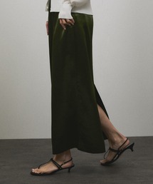 SALON adam et rope' | 【追加・サイズ展開あり】シャイニーナロースカート2【洗える】(スカート)