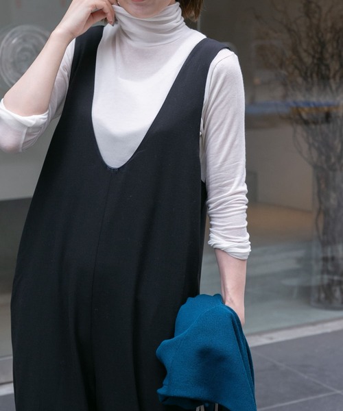 FORK&SPOON（フォークアンドスプーン）の「FORK&SPOON　タートルネックカットソー（Tシャツ/カットソー・レディース・オフホワイト/ブラック・1）」の12枚目の写真