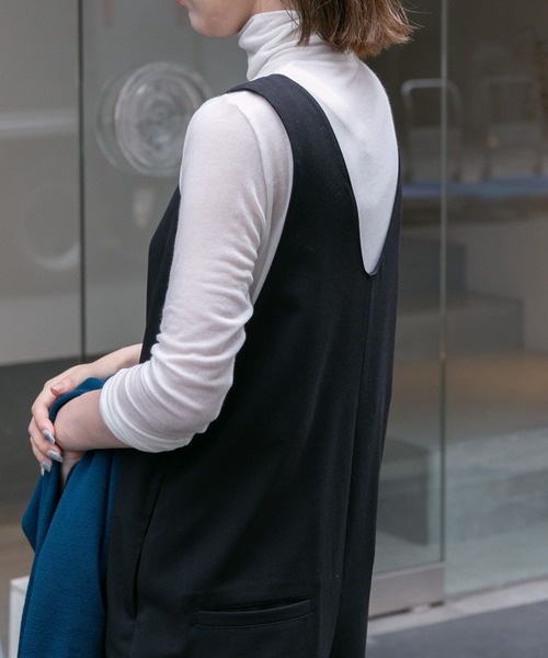 FORK&SPOON（フォークアンドスプーン）の「FORK&SPOON　タートルネックカットソー（Tシャツ/カットソー・レディース・オフホワイト/ブラック・1）」の13枚目の写真