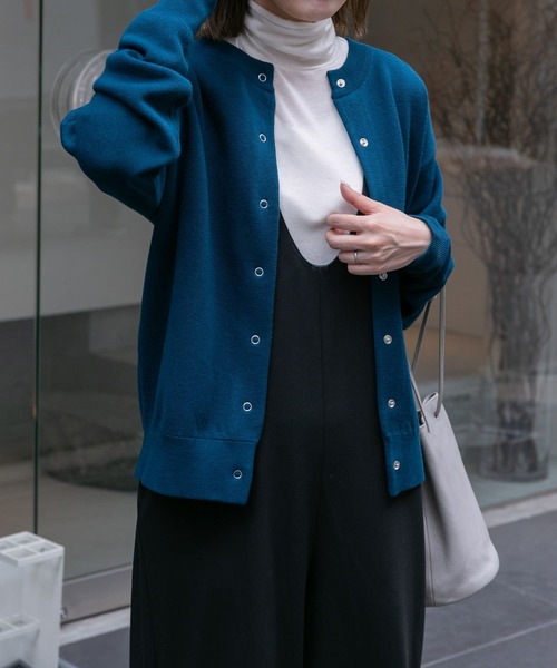 FORK&SPOON（フォークアンドスプーン）の「FORK&SPOON　タートルネックカットソー（Tシャツ/カットソー・レディース・オフホワイト/ブラック・1）」の3枚目の写真