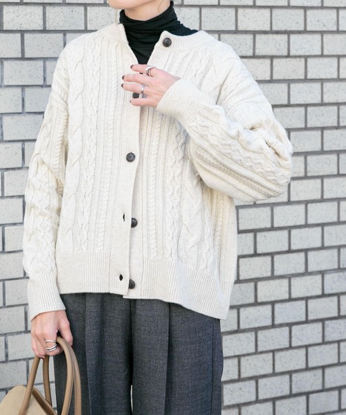 FORK&SPOON（フォークアンドスプーン）の「FORK&SPOON　タートルネックカットソー（Tシャツ/カットソー・レディース・オフホワイト/ブラック・1）」の10枚目の写真