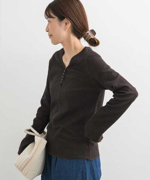 URBAN RESEARCH DOORS - doors ヘンリーネックシャツ URBAN RESEARCH DOORS（アーバンリサーチドアーズ）の「ヘンリー