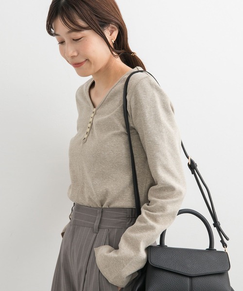 URBAN RESEARCH DOORS - 【mi】【新品 未使用】ドアーズ  ヘンリーネックカットソー セール】ヘンリーネックプルオーバー（Tシャツ/カットソー