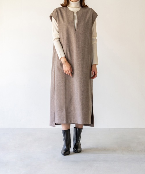 menue(メヌエ)の「ワイドシャフトシルエット ショートブーツ(ブーツ・レディース・ブラック/アイボリー/シルバー・SS/S/M/L/LL/3L)」の9枚目の写真