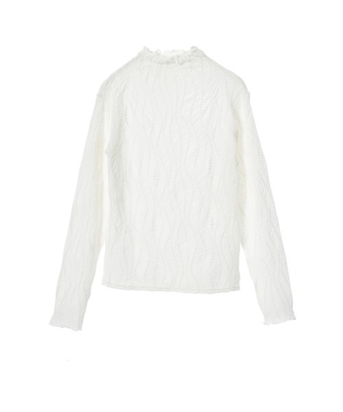 fifth（フィフス）の「ジャカードハイネックトップス（Tシャツ/カットソー・レディース・ブラック/ホワイト/ベージュ・M）」の22枚目の写真