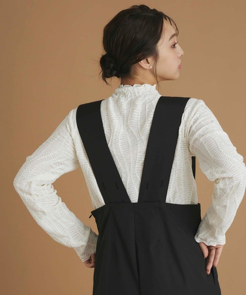 fifth（フィフス）の「ジャカードハイネックトップス（Tシャツ/カットソー・レディース・ブラック/ホワイト/ベージュ・M）」の8枚目の写真